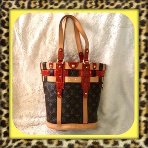 AUTHENTIC Louis Vuitton Rubis Neo Bucket Bag